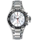 Croton Chronomaster Chronograph Stainless Steel Watch (Silver) CC311147SSSL