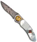 Lone Wolf Knives Paul Presto LTD Mother of Pearl & Damascus