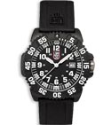 Luminox EVO Navy Seal White Colormark Rubber Strap (Black) 3051