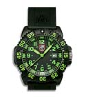 Luminox EVO Navy Seal Green Colormark Rubber Strap (Black) 3067