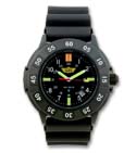 Uzi Protector Tritium Men's Watch Rubber Strap (Black) 001-R