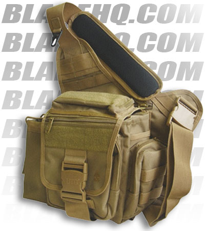 Shoulder on Utg Tactical Messenger Bag Desert Tan Shoulder Sling Pack Blade Hq