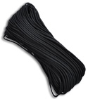 Black Nylon Braided 550 Cord Paracord (100')