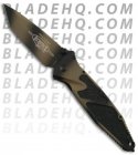 Microtech Tactical Socom Elite Manual Tanto Knife (Tan Camo PLN) 117-16