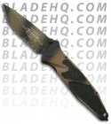 Microtech Tactical Socom Elite Manual Tanto Knife (Tan Camo SER) 117-17
