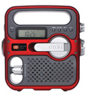 Eton Solarlink Red FR360 Emergency Multi-Use Radio Cell Phone Charger & Light