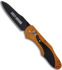 Harley Davidson 13960BK-ORG Orange Osborne Axis Lock Knife w/ G-10 (Black PLN)