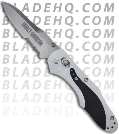 Harley Davidson 13960S-SLV Silver Osborne Axis Lock Knife w/ G-10 (Satin SER)
