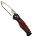 Harley Davidson 13200 Backroad Axis Lock Knife w/ Winewood Scales (Satin PLN)