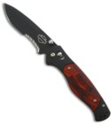 Harley Davidson 13200SBK Backroad Axis Lock Knife w/ Winewood Scales (Black SER)