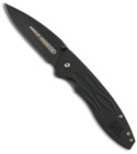 Harley Davidson 13710BK Nitrous Spring Assist Knife w/ G-10 Scales (Black PLN)