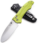 Benchmade Yellow Manual Axis Lock Knife 111SH2O-BLK (Satin SER)