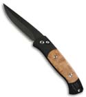Protech Brend Auto 2 Knife  w/ Maple Burl Wood (Black PLN) 1207