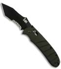 H&K 14450SBK-701 Automatic Axis Lock Knife Tanto (Black/ SER)