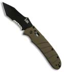 H&K 14450SBK-702 Automatic Axis Lock Knife Tanto (Black/ SER)