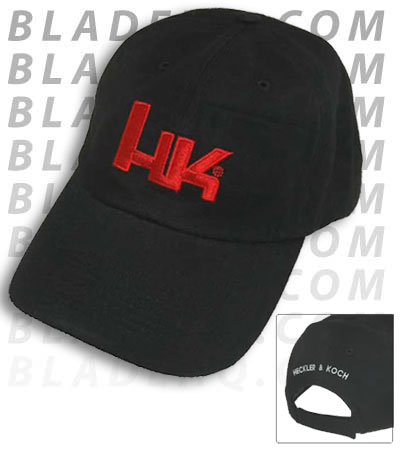 HK Heckler & Koch Black Hat Adjustable Strap w/ Logo