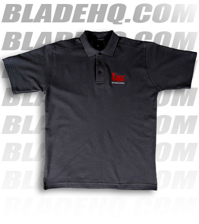 HK Heckler & Koch Black Short Sleeve Polo Shirt w/ Logo
