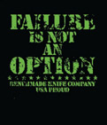 Benchmade "Failure Is Not An Option" Black Short Sleeve T-Shirt