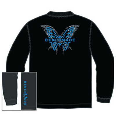 Benchmade "Tribal Butterfly" Black Long Sleeve T-Shirt