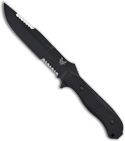 Benchmade Fixed Blade Presidio Knife Double Edge (Black SER) 155SBK