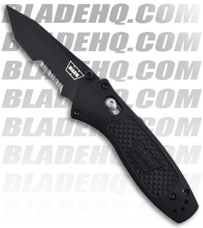 Benchmade Warn 587SBK-1 Mini-Barrage Knife Spring Assist Tanto (Black SER)