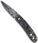 Benchmade Gold Class Leopard Cub Damascus Manual Knife 612-101