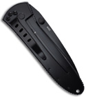 H&K Monochrome Steirer Eisen Manual Folder Knife (Black SER) 14320SBK