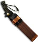 Kanetsune Knives Asobi Knife Cord Wrapped Damascus Knife KB-212