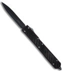 Microtech Makora II D/A OTF Double Edge Knife (Black DLC / PLN) 106-1