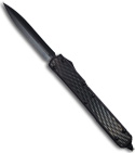 Microtech Bubble Makora II D/A OTF Double Edge Knife (Black Tribocote PLN)