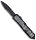Microtech Daytona D/A OTF Knife w/ Bubble Inlay (Black SER) 146-11