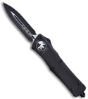 Microtech Tactical Combat Troodon Dagger OTF Knife (Black Two Tone PLN) 142-1T