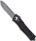 Microtech Combat Troodon Tanto OTF Knife (Bead Blast / SER )