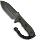 Green Microtech Crosshair Fixed Double Edge Knife (Green PLN) 104-1