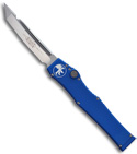 Microtech Blue Halo 5 V OTF Automatic Tanto Knife (Satin PLN) 150-4B