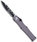 Microtech Gray Halo 5 V OTF Automatic Drop Point Knife (Two Tone SER) 151-2GR