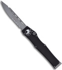 Microtech Halo 5 V OTF Automatic Drop Point Knife (Bead Blast SER) 151-8