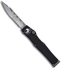 Microtech Halo 5 V OTF Automatic Drop Point Knife (Stonewash SER) 151-11