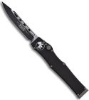 Microtech Halo 5 V OTF Automatic Drop Point Knife (Two Tone PLN) 151-1