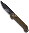 Microtech Tactical Grass Camo LUDT Automatic Knife (Black SER) 135-2GC