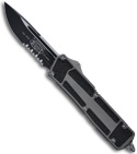 Microtech Navy Scarab Underwater Green OTF Knife S/E Tritium (3.5" Black Serr)