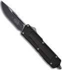 Microtech Scarab Knife S/E OTF Automatic (3.5" Black Plain) 111-1