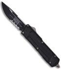 Microtech Navy Scarab Underwater OTF Knife S/E Tritium (3.5" Black Serr)