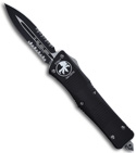 Microtech Troodon Double Edge OTF Knife (Black / SER) 138-2