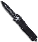 Microtech Troodon Double Edge OTF Knife (Black / FULL SER) 138-3