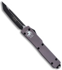 Microtech Gray UTX70 Tanto D/A OTF Automatic Knife (Two-Tone PLN) 149-1G