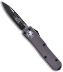 Microtech Charcoal UTX-85 D/A OTF Automatic Knife (Two-Tone PLN) 125-1CH