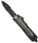 RARE Microtech Clear Top Scarab D/E OTF Knife D/A (Two Tone / SER) 110-2C