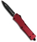 RARE Microtech Red Combat Troodon D/E OTF Knife (Two Tone / Full SER) 142-12RED