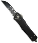 Microtech Combat Troodon Wharncliffe OTF Knife (Black / SER )